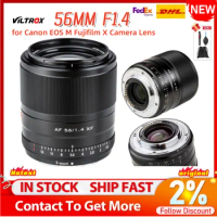 Viltrox 56mm F1.4 Auto Focus Lens Wide Angle Portrait Prime Video for Canon EOS M Fujifilm X Camera Lens X-T4 X-T30 X-T3
