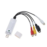 Hot USB Audio Video Capture Card hot sale for Easy to cap Adapter VHS To DVD Video Capture Converter For Win7/8/XP