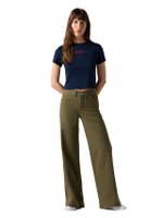 กางเกงยีนส์ผู้หญิง Women's 318 Shaping Wide-Leg Jeans Green