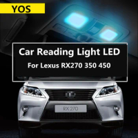 Car Reading Light LED For Lexus RX270 350 450 2004-2014 Roof Light Door Light Tail Light 5300K 9W 12V White Blue Purple