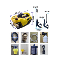 【一本店鋪】K120高壓清洗機(110V 全自動洗車機 通水管 洗冷氣 沖洗洗衣機 接水管自吸兩用)