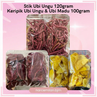 Narcemilan.bjm - Keripik Ubi Ungu Original 100gram | Stik Ubi Ungu 120gram | Keripik Ubi Ungu Madu 1