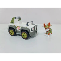 รถของเล่น Paw patrol รถพร้อมตัวเล่นฟิกเกอร์ Tracker สินค้าลิขสิทธิ์แท้ มีปั๊ม สภาพสวย