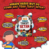 PQS - Komik Aku Tidak Takut Setan Pustaka Quran Sunnah Aku TidakTakut Setan