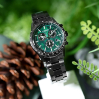 【CITIZEN 星辰】Eco-Drive 光動能萬年曆極光之森限定款男錶 禮物 手錶 母親節(BL5497-85W)