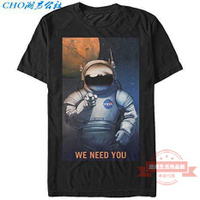 ❤CHO潮男公社❤夏季短袖男 新款純棉T恤 NASA Mars Needs You美国宇航局T恤