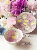 瀨戶燒手繪釉下彩陶瓷繁花花朵雛菊咖啡杯碟茶杯茶碟杯子