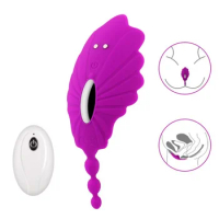 NEW Pussy Massage Butterfly Sex Vibrator Remote Vibrating Panties Perineum Stimulator Female Masturbation Sex Toys for Woman