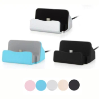 Docking Station Charger For iPhone 14 13 12 11 Pro Android Type C USB Desktop Charging Port Sync Cradle Dock Stand Holder