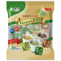 日本 森半 Morihan 三種日本茶的茶包組合：煎茶、玄米茶和焙茶 36包