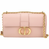 DIOR 迪奧 30 MONTAIGNE CD鎖釦 小牛皮鍊帶肩背/斜包(粉色)