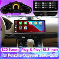 12.3" Car Radio For Porsche Cayenne 10-17 Virtual Cockpit LCD Digital Cluster Car Multimedia Player Dashboard Speed Meter Screen