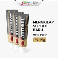 Autosol Metal Polish Pembersih dan Pengkilap Logam [15g] - isi 3