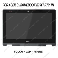 11.6 for Acer Chromebook R751T R751TN Lcd Touch Screen Module w/ Bezel 6M.GNJN7.001 digitizer display matrix led panel