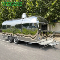 WECARE Remorque Alimentaire Custom Made Coffee Bar Trailers BBQ Pizza Food Truck Hamburger Fast Food Trailers Fully Equipped USA