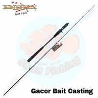 Joran Over Head/ Bait Casting Blood Gacor 602 Solid Carbon Ring Full Fuji PE 2-4