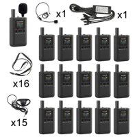 Simultaneous Interpretation Wireless Tour Guide System 1 Transmitter 15 Receivers and 1 Charger