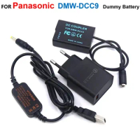 DMW-DCC9 DMW-BLD10 BLD10E Dummy Battery+USB Power Cable+Charger For Panasonic DMC GX1 GF2 G3 G3K G3R G3T G3W G3EGK GF2CR GF2CW