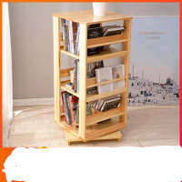Solid wood rotating bookcases 360 degree rotatable bookcase book cabinet book rack bookshelf storage rack shelves book organizer
