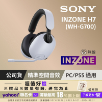 SONY WH-G700 INZONE H7 無線電競耳機麥克風組
