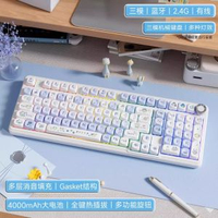 前行者MT98櫻桃軟糖機械鍵盤無線藍牙三模女生辦公專用高顏值可愛