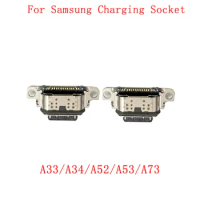 10Pcs/Lot USB Charging Connector Port Dock Socket For Samsung A33 A34 A52 A52S A53 A72 A73 Charging Port Repair Parts