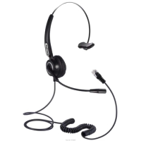 RJ9/RJ10 Plug Headset Headphones for AVAYA 1603 1608 1616 9608 9610 9620 9640 Grandstream,SNOM 320 360 370 Yealink phones etc