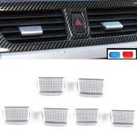Air Vent Outlet Grille Clip Tab Trim Cover Sticker For BMW 2 5 7 Series 5GT X1 X2 F10 F07 F01 F02 F45 F46 F48 F39 Car Assecories
