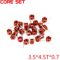 100PCS/Lot 3.5*4.5T*0.7 Inductors FM Coil Inductor Hollow Coil Inductance Copper Wire Remote Control High Quality