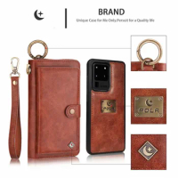 Wallet Leather Case For Samsung Galaxy S22 S21 S20 Ultra Multifunction Zipper Split Business Magnetic Cover for Samsung S22 S21