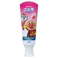 日本製LION獅王麵包超人牙膏水果兒童牙膏-草莓