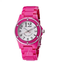 Juicy Couture Women's Pink Acrylic Plastic Bracelet with Crystal Swarovski Watches 1900580
