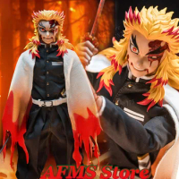 Soosootoys SC-001 1/6 Rengoku Kyoujuro Soldier Demon Slayer Anime Flame Hashing Figure Full Set 12" action figure Model Toys
