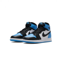 【NIKE 耐吉】Air Jordan 1 Retro High OG UNC Toe 北卡藍黑腳趾 大童款 FD1437-400