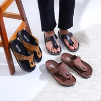 sandal jepit kulit asli pria wanita sandal kulit sapi asli sendal branded sendal ori 100% boston 40 