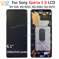 For Sony Xperia 5 II LCD Display Touch Screen Digitizer Assembly For Sony Xperia 5 ii display SO-52A, XQ-AS52, XQ-AS62, XQ-AS72