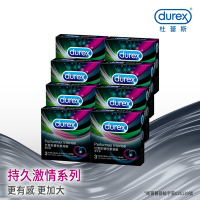 【Durex杜蕾斯】 雙悅愛潮裝保險套3入x8盒（共24入）