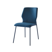【柏蒂家居】史密斯工業風皮革餐椅/休閒椅(單椅-二色可選)