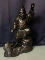 日本回流  銅器 七福神 惠比壽 商業之神