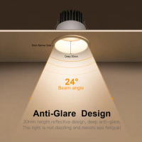 Aluminum LED Spot Light 5W 7W 9W 12W LED Spotlight Bulb 110V 220V Recessed Downlight Ceiling Lamp Showcase Decorative Lighting