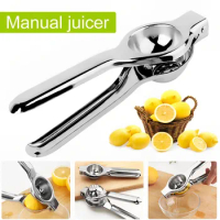 Lemon Squeezer Stainless Steel Manual Juicer Processor Kitchen Accessories Durable Metal Citrus Press Premium Mini Portable Pres