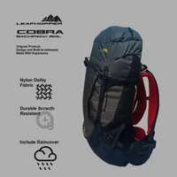 Tas Ransel Hiking 60L Tahan Air - Tas Carrier Cobra - LEAFHOPPER COBRA dengan Fit Bionic & Suspensio