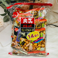 日本 傳六 北海之味 大人 綜合豆果子 341g 家庭包 大包裝 14袋入｜全店$199免運