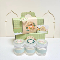 5 Set Box Tenteng Chana 27.5x9.5x13cm Box Lebaran Idul Fitri 3 Toples 600/800ml