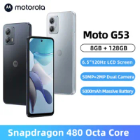 Motorola Moto G53 5G Phone 8GB 128GB Mobile Phone 6.5'' 120Hz LCD Screen Snapdragon 480 Smartphone 50MP Camera 5000mAh Battery