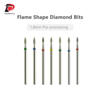 Flame shape Diamond Bits Remove Gel Manicure Nail Drill Bits