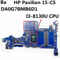 For HP Pavilion 15-CS Laptop Motherboard I3-8130U CPU DDR4 DA0G7BMB6D1 100% Tested