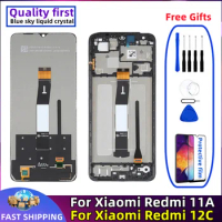 For Xiaomi Redmi 12C 11A LCD 23053RN02A Original With frame Mobile Phone Display Touch Screen Digitizer Assembly Replacement