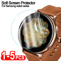 1-5PCS Soft Hydrogel Film For Samsung Galaxy Watch Active 2 40mm 44mm Screen Protector For Watch Gear S2 S3 Sport Watch 3 5 Pro