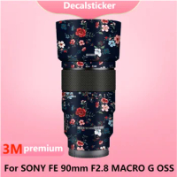 For SONY FE 90mm F2.8 MACRO G OSS Lens Sticker Protective Skin Decal Vinyl Wrap Film Anti-Scratch Protector Coat SEL90M28G